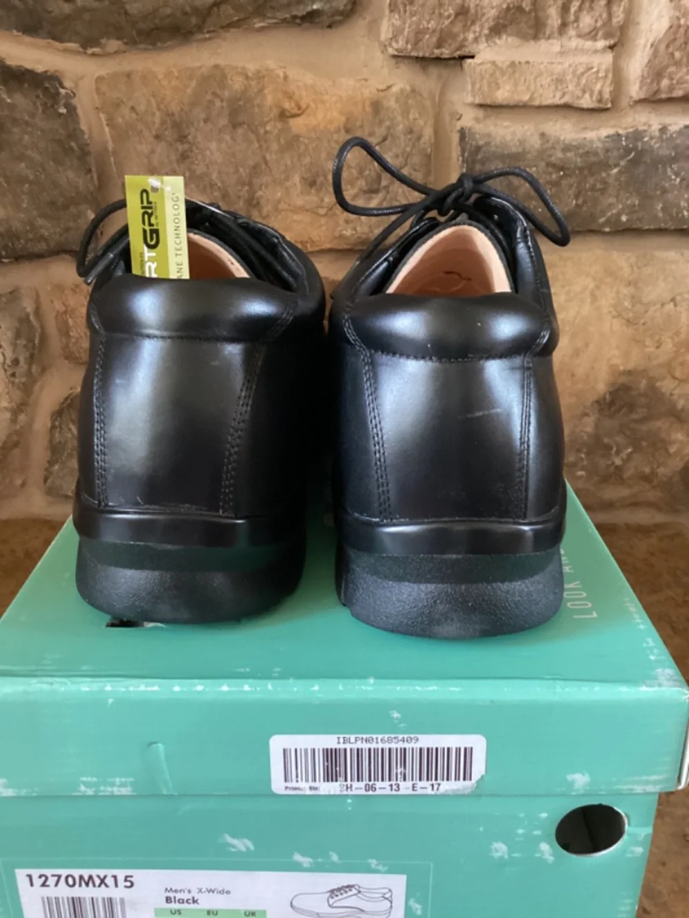 Apex‎ 1270M Mens Size 15 X-Wide Oxford Black Lace New In Box - Picture 8 of 10